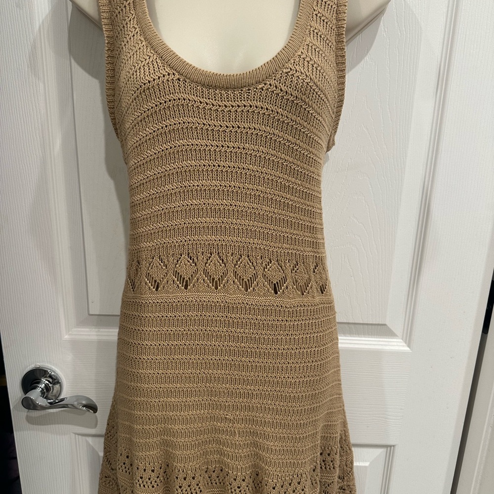 Lulu's Tan Knit Dress